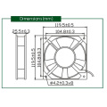 AC 220V Lüfter für LED-Anzeige